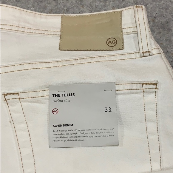 ❌ SOLD ❌ {AG} Tellis 33X33 White AG-ED Denim - Picture 2 of 8